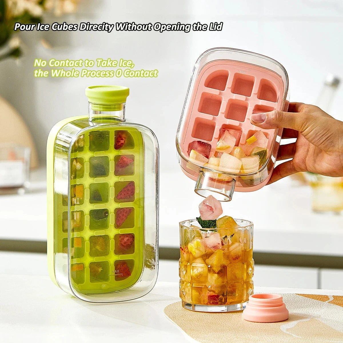 IceDrop – 2-in-1 Ice Cube Tray & Drinking Bottle