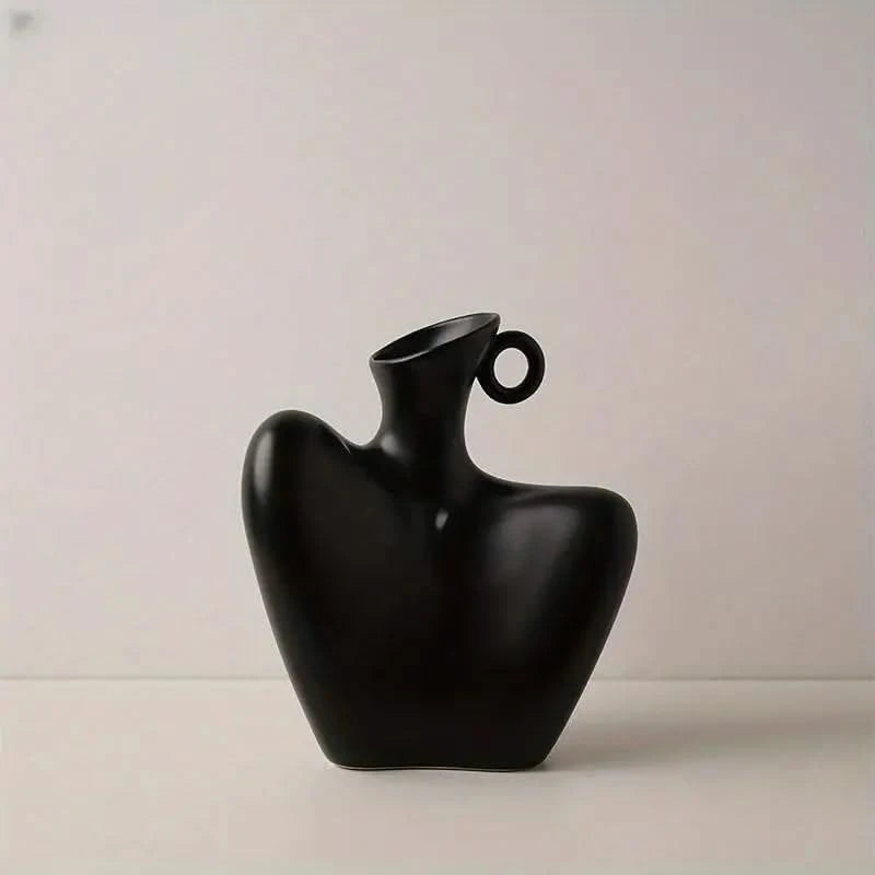 Abstract Collarbone Ceramic Vase