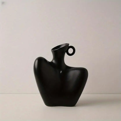 Abstract Collarbone Ceramic Vase