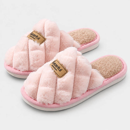 CloudSlide™ Quilted Plush Slippers