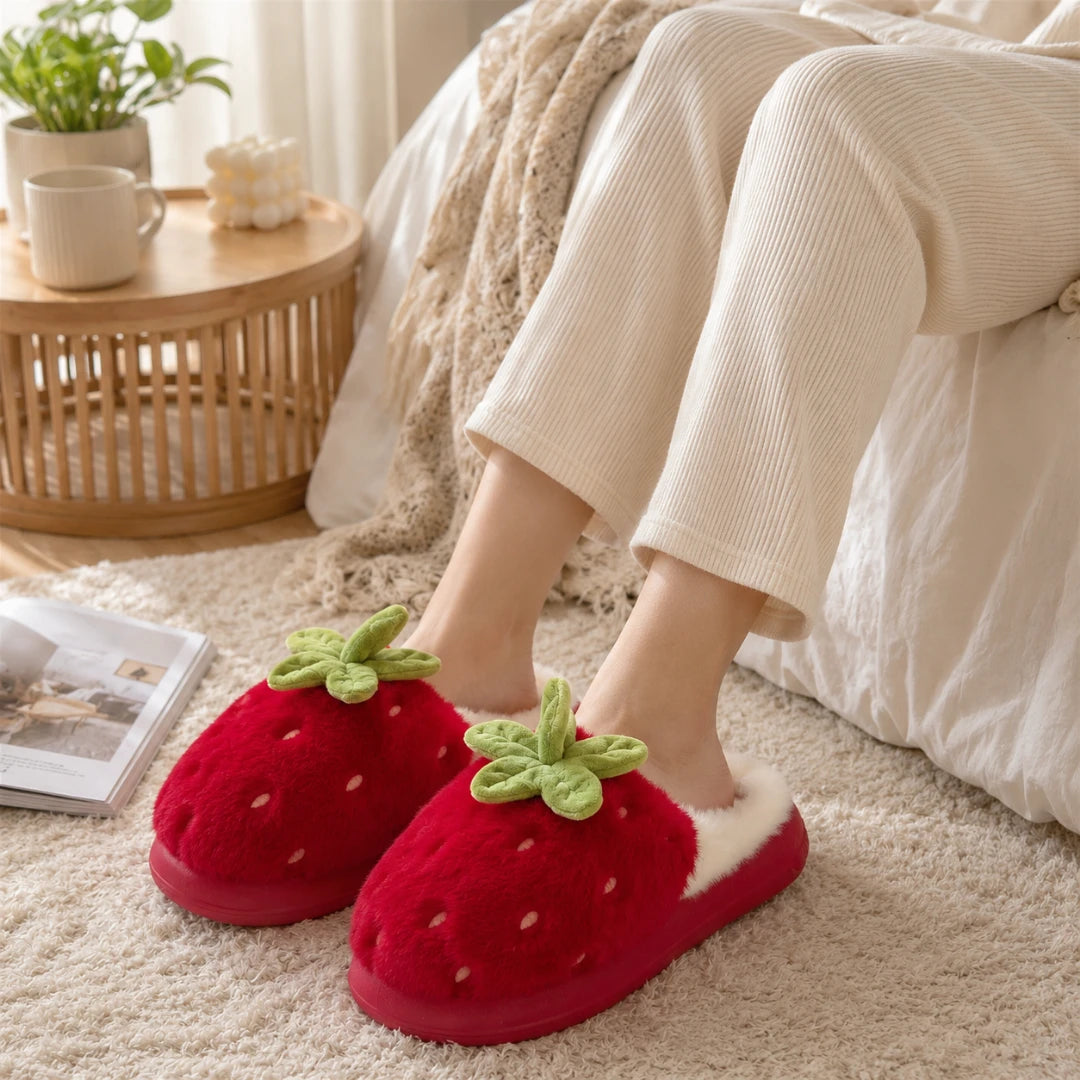 BerryStep™ Comfortable Strawberry Slippers