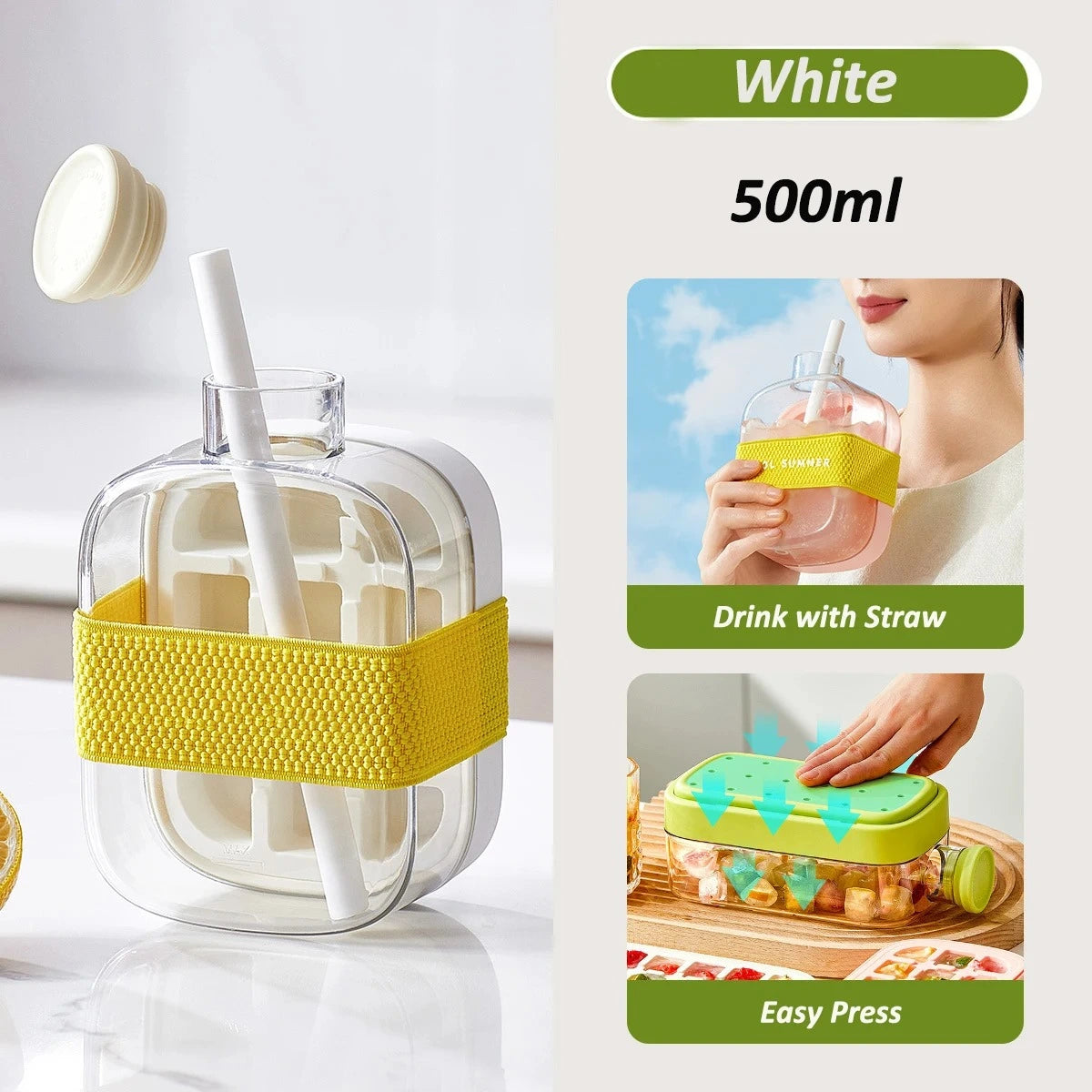 IceDrop – 2-in-1 Ice Cube Tray & Drinking Bottle