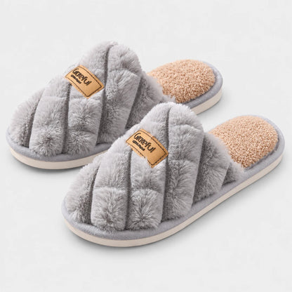 CloudSlide™ Quilted Plush Slippers