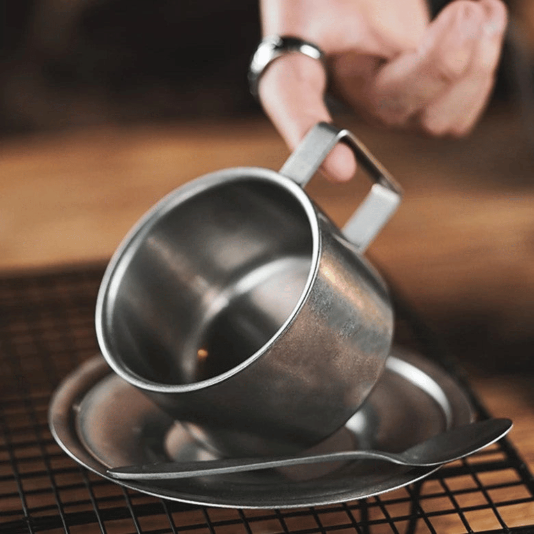 The Rustler Retro Steel Cup