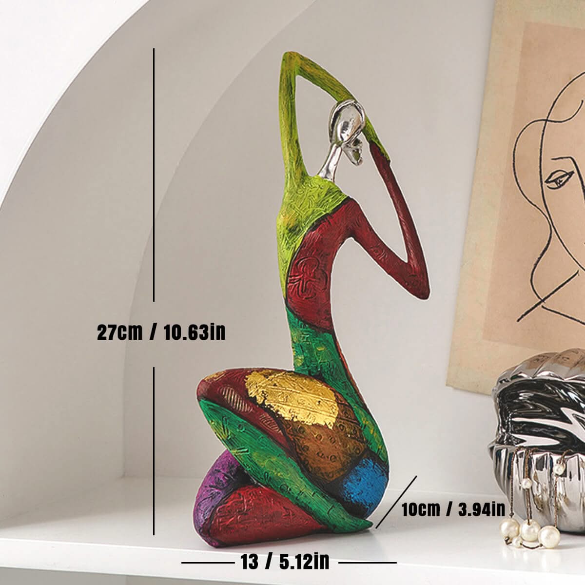 Abstract Colourful Woman