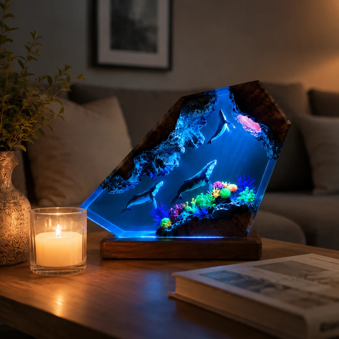 AbyssPrism™ Resin Ocean Lamp