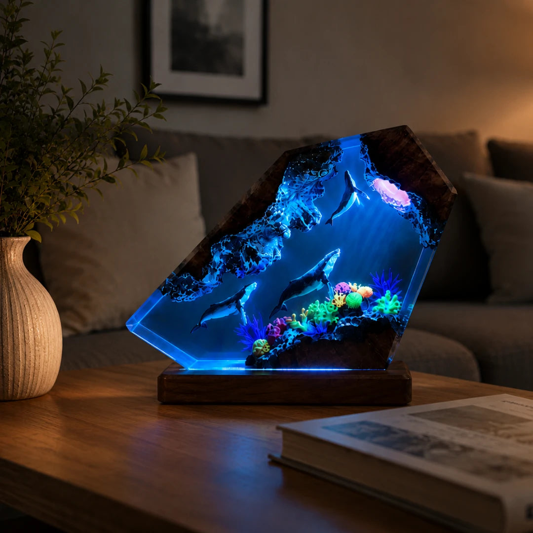 AbyssPrism™ Resin Ocean Lamp