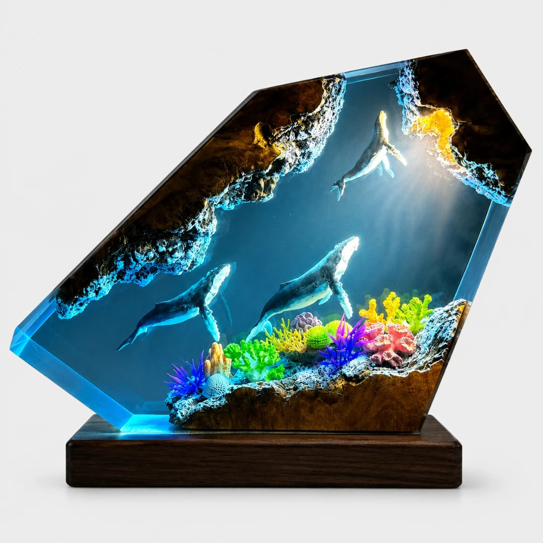 AbyssPrism™ Resin Ocean Lamp