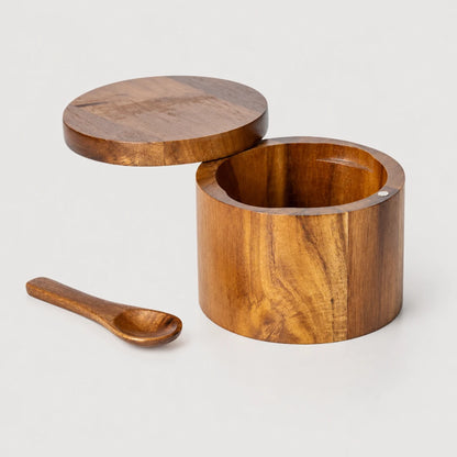 AcaciaJar™ Seasoning Box Storage
