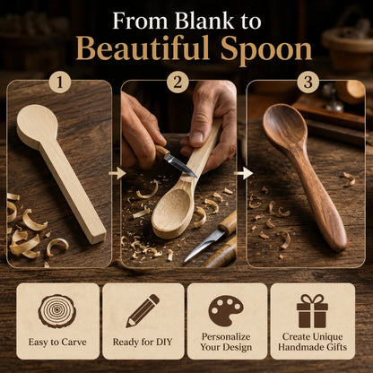 ArtisanBlank™ Ready-to-Carve Spoon
