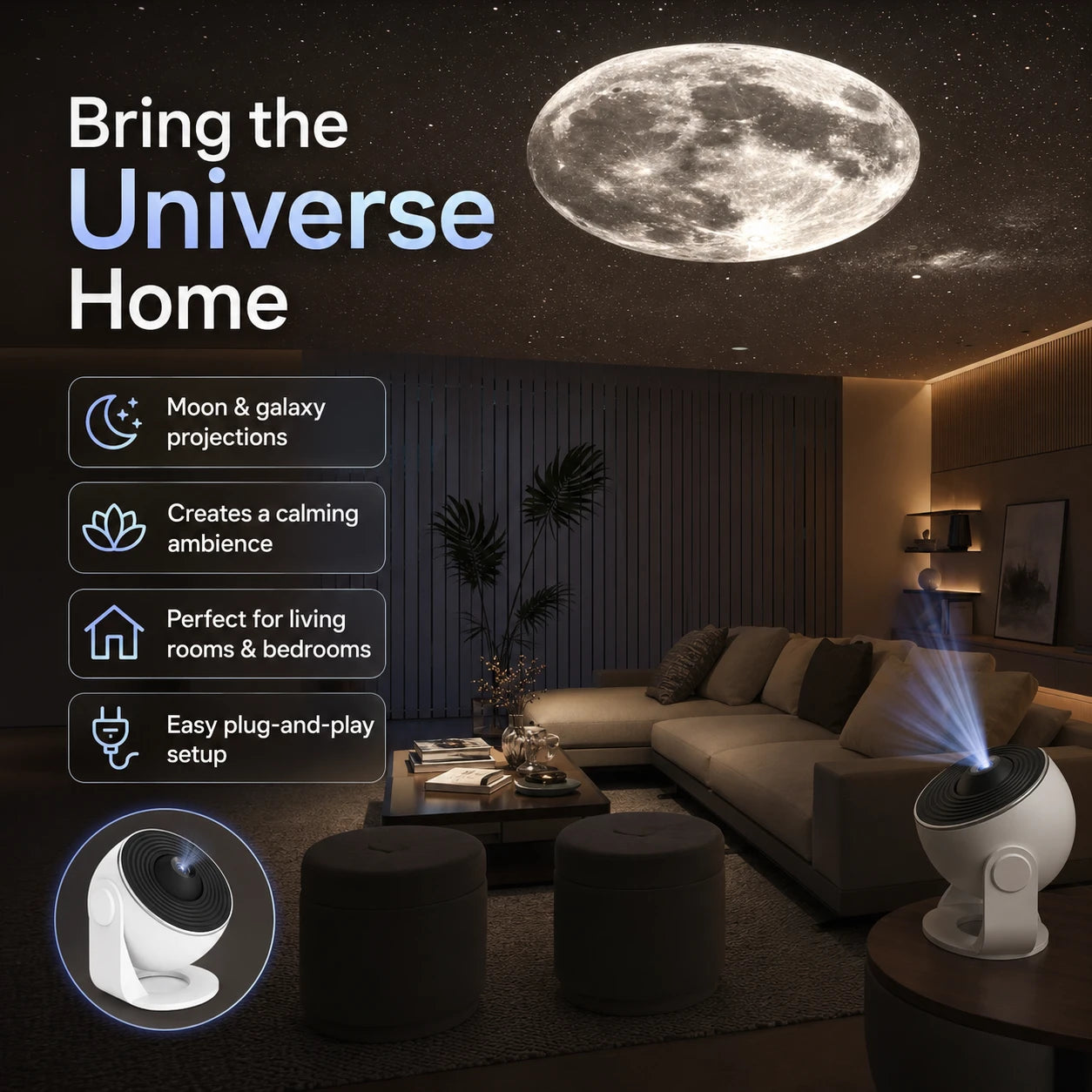 AstroGlow Galaxy Projector Lamp2