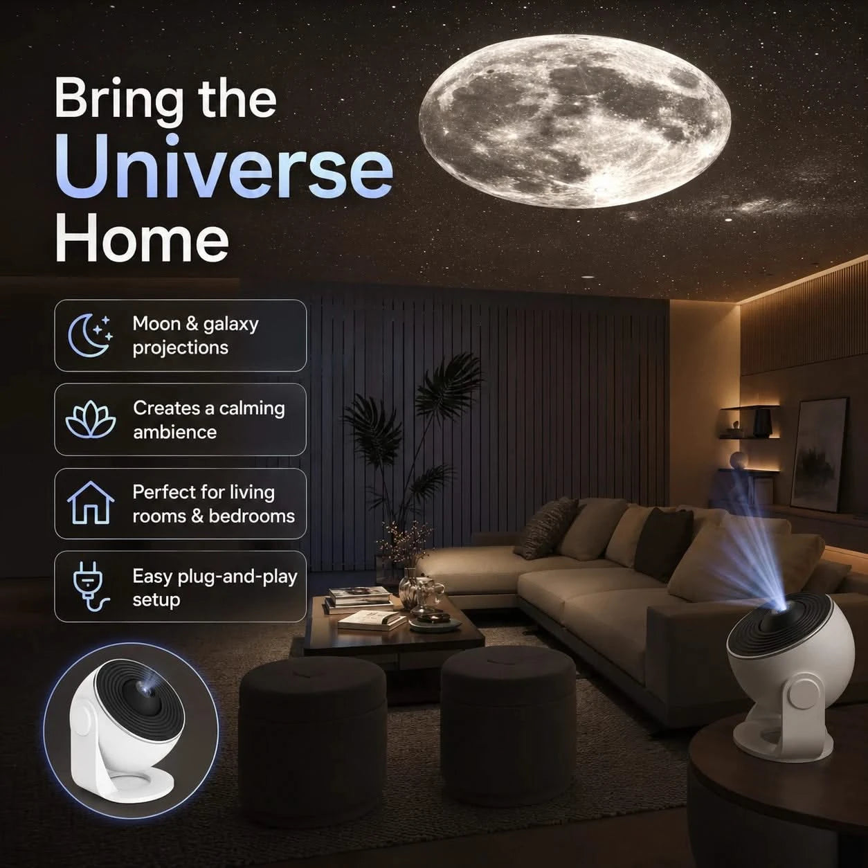 AstroGlow Galaxy Projector Lamp2
