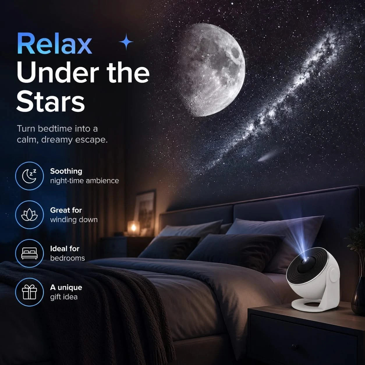 AstroGlow Galaxy Projector Lamp3