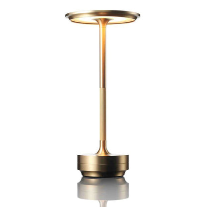 Gold and silver outdoor lamp on a white background