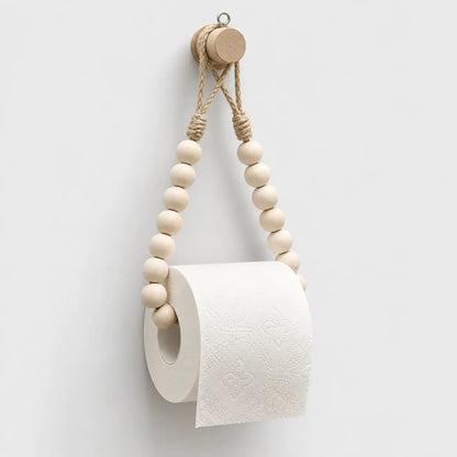 BeadLoop™ Wooden Bead Toilet Paper Holder