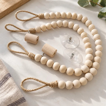 BeadLoop™ Wooden Bead Toilet Paper Holder