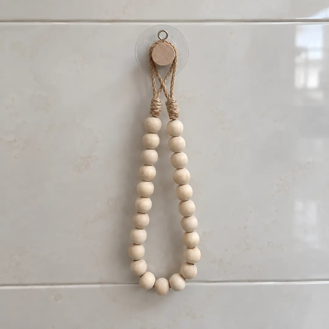 BeadLoop™ Wooden Bead Toilet Paper Holder