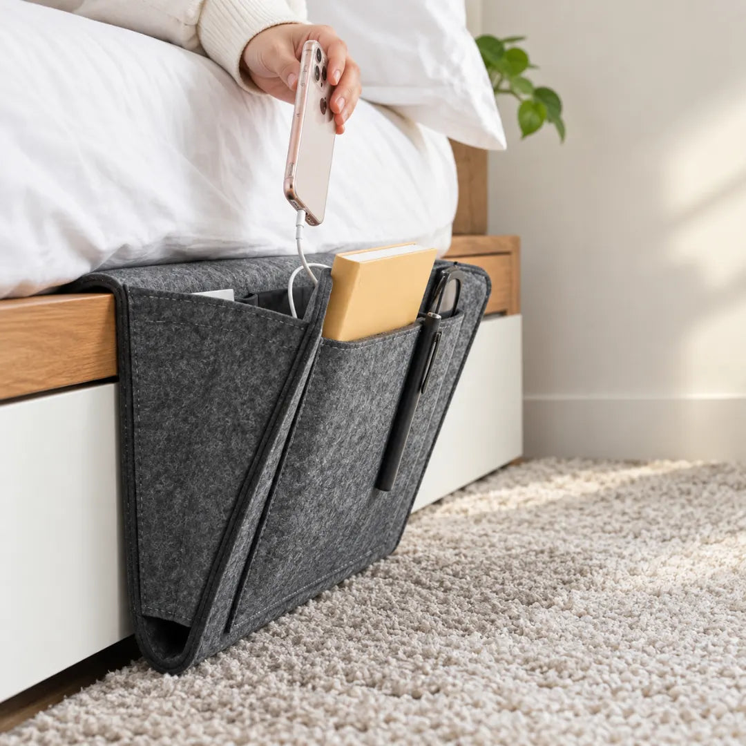 BedSideStash™ Felt Bedside Organizer