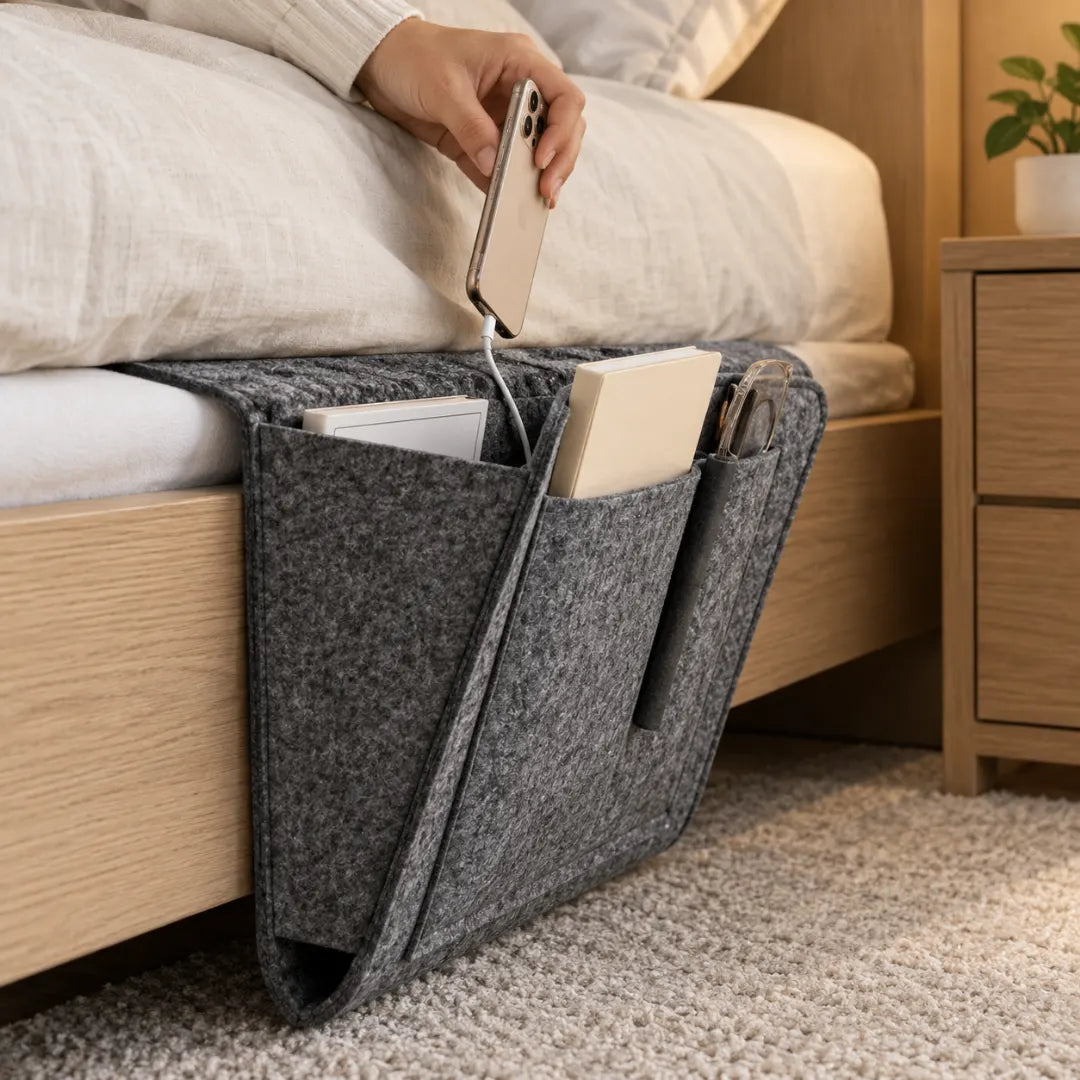 BedSideStash™ Felt Bedside Organizer