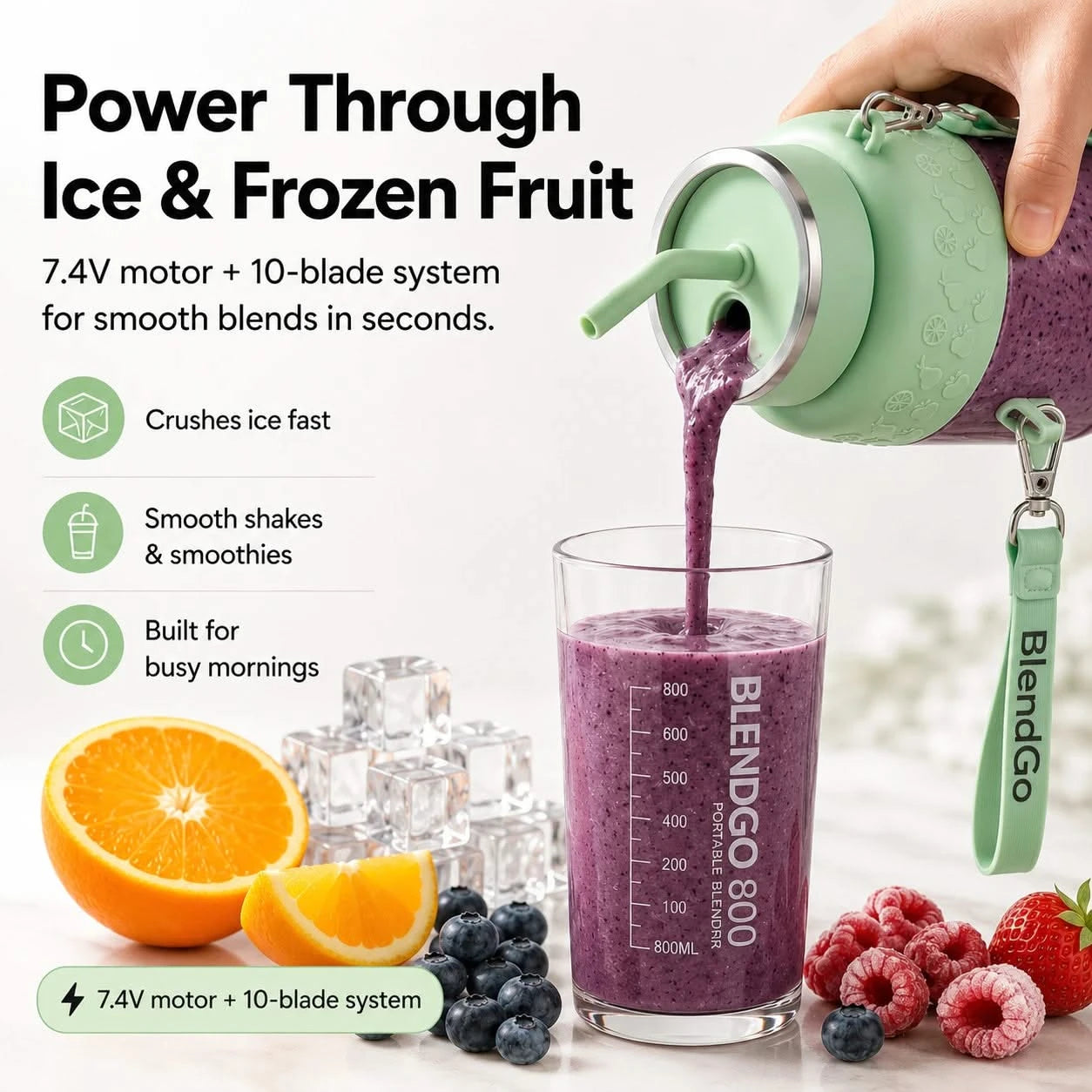 BlendGo 800 - Portable Blender