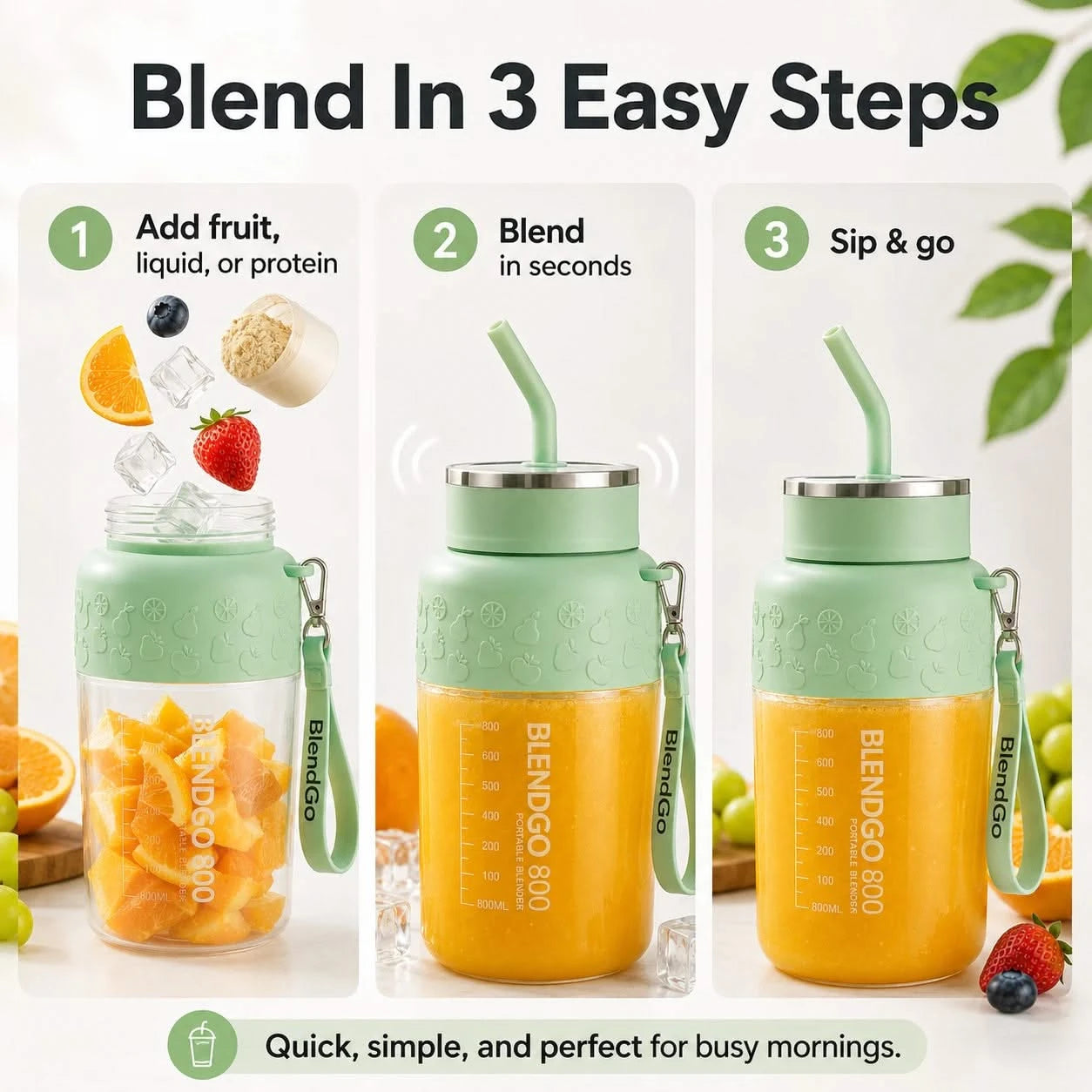 BlendGo 800 - Portable Blender