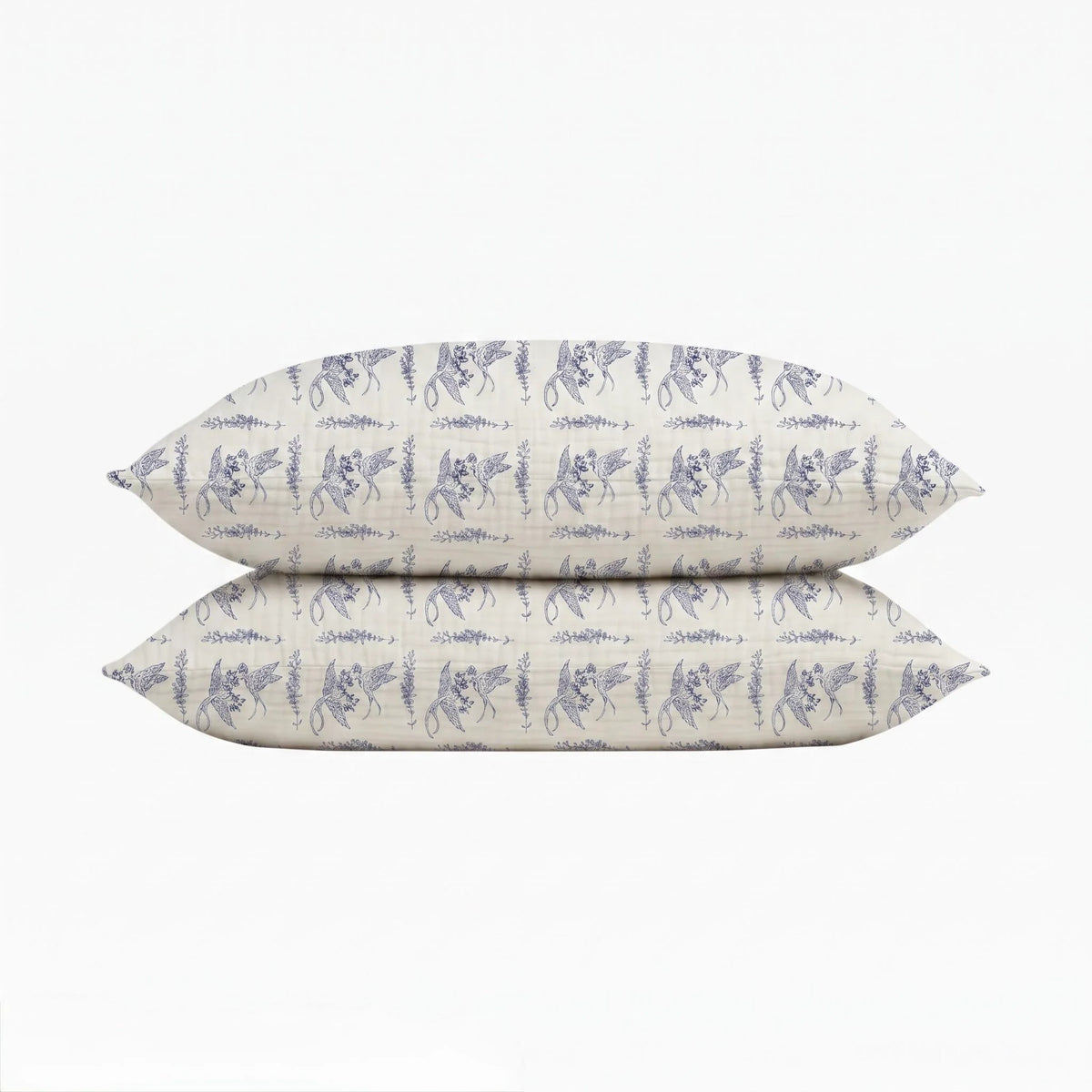 Muslin Cotton Pillowcase Set of 2, Soft Breathable Standard Size 20x35 Inches for Comfortable Sleep and Skin Health 10