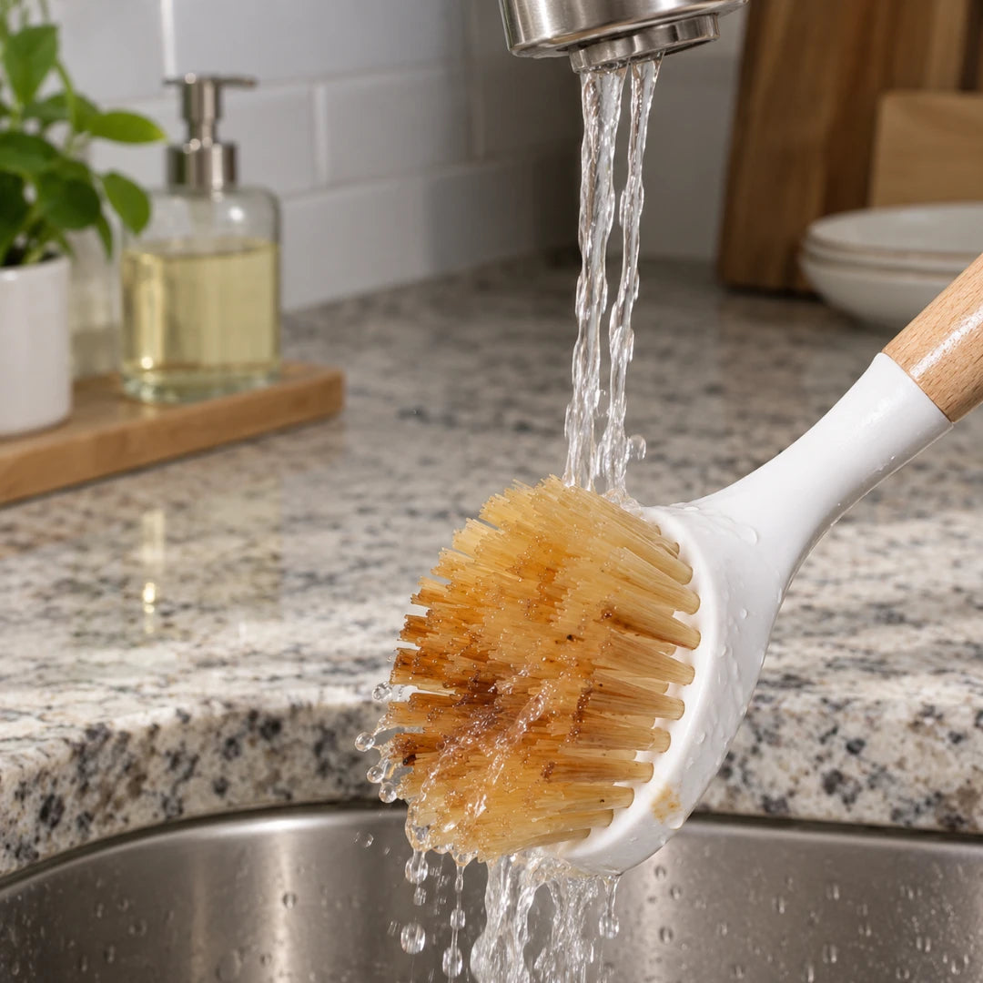 BristlePro™ Wood Handle Scrub Brush