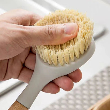 BristlePro™ Wood Handle Scrub Brush