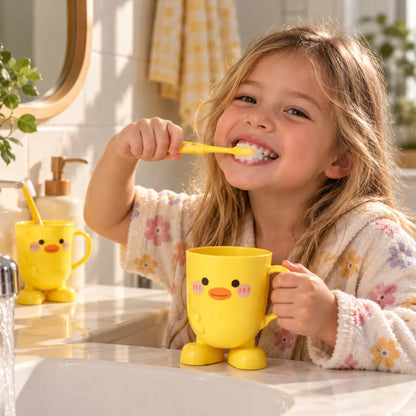 BrushBuddy™ Duck Toothbrush Cup