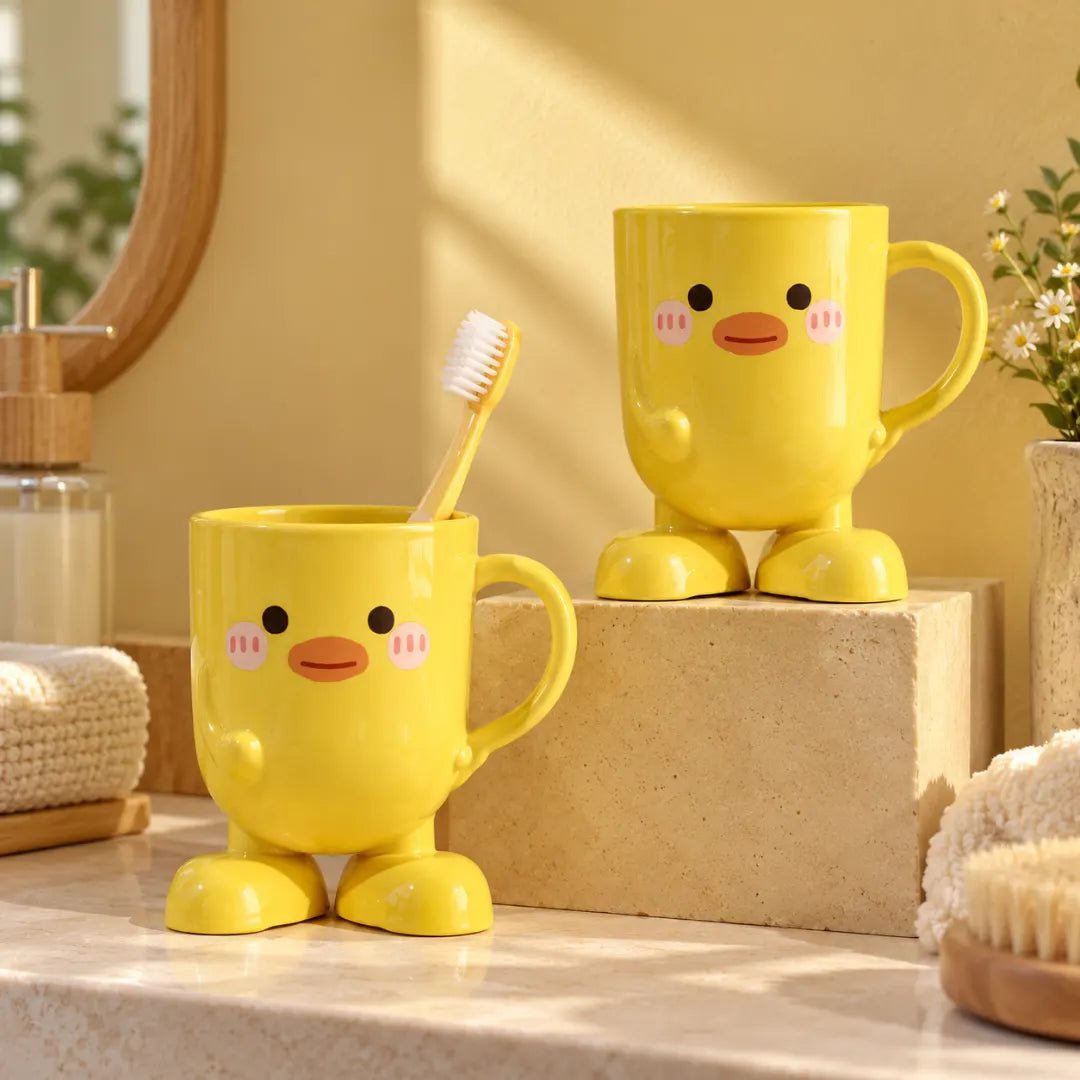 BrushBuddy™ Duck Toothbrush Cup