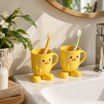 BrushBuddy™ Duck Toothbrush Cup