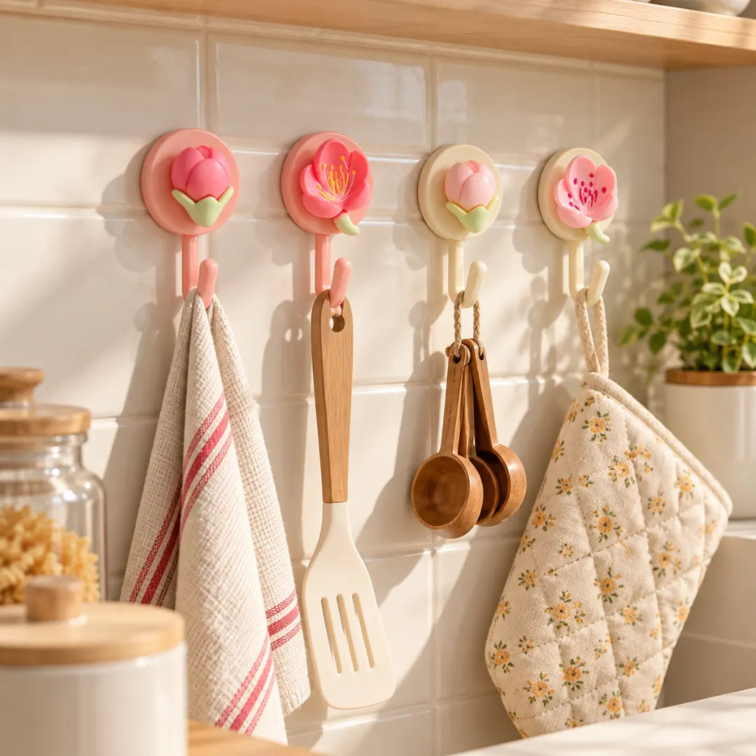 BudHook™ Decorative Adhesive Wall Hook