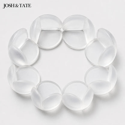 Josh &Tate - BumperBall™ Corner Protectors - Clear bracelet with a white background