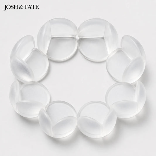 Josh &Tate - BumperBall™ Corner Protectors - Clear bracelet with a white background