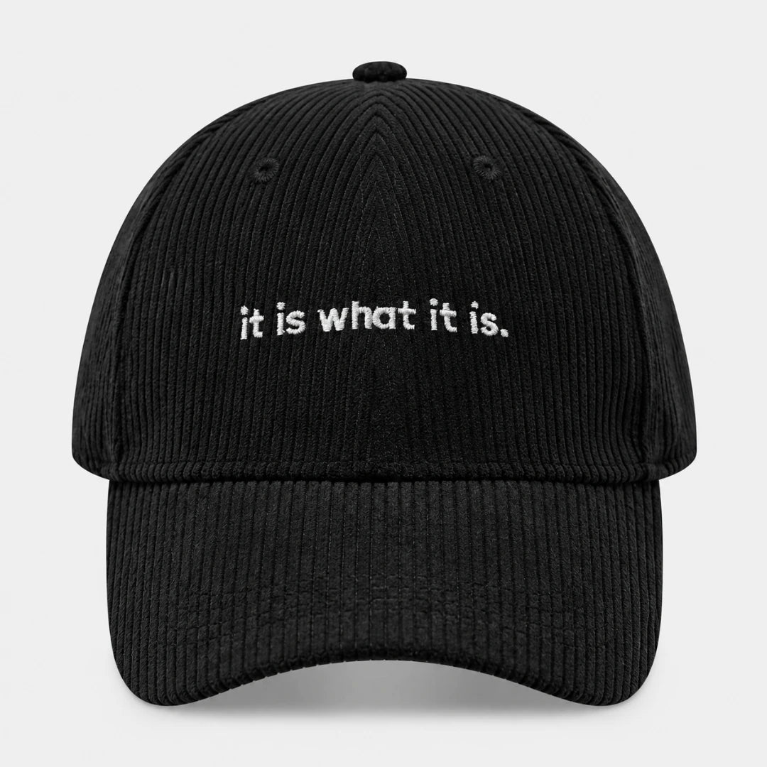 CalmCord™ Embroidered Corduroy Cap