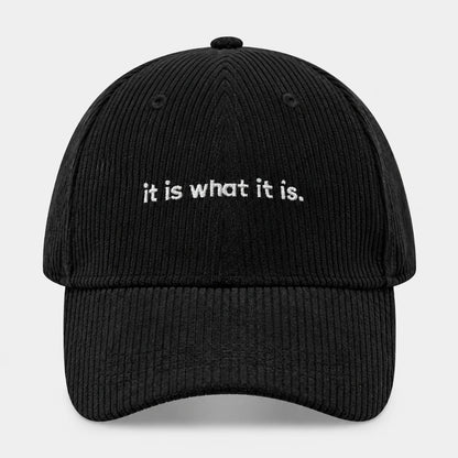 CalmCord™ Embroidered Corduroy Cap