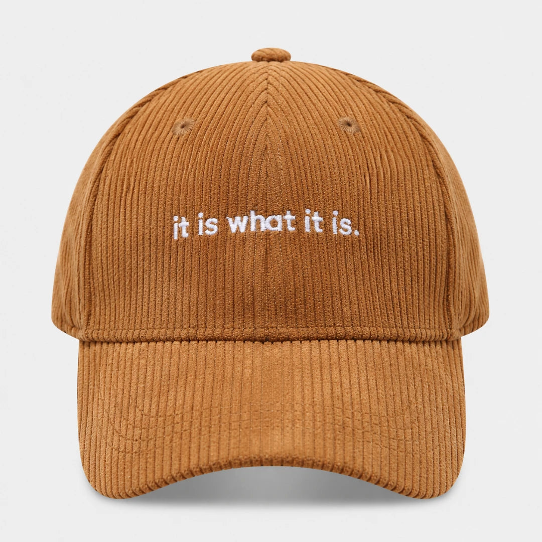 CalmCord™ Embroidered Corduroy Cap