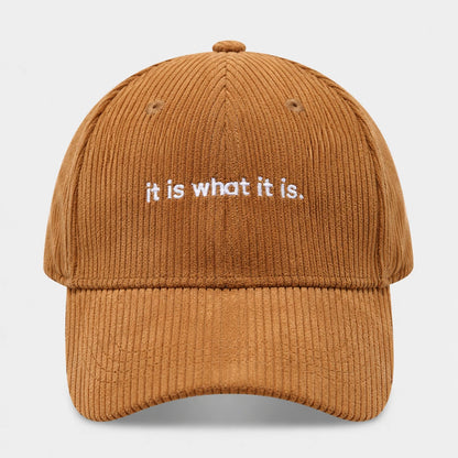 CalmCord™ Embroidered Corduroy Cap