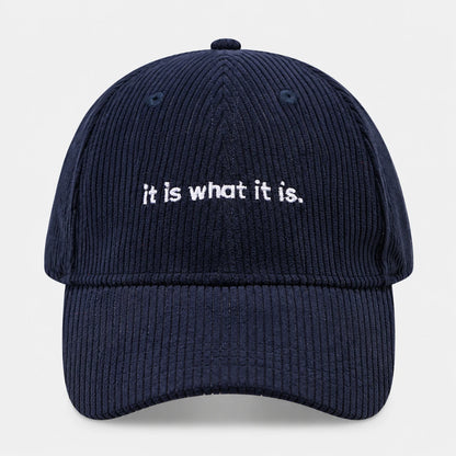 CalmCord™ Embroidered Corduroy Cap