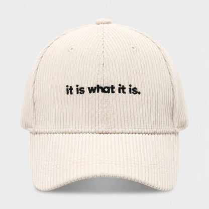 CalmCord™ Embroidered Corduroy Cap