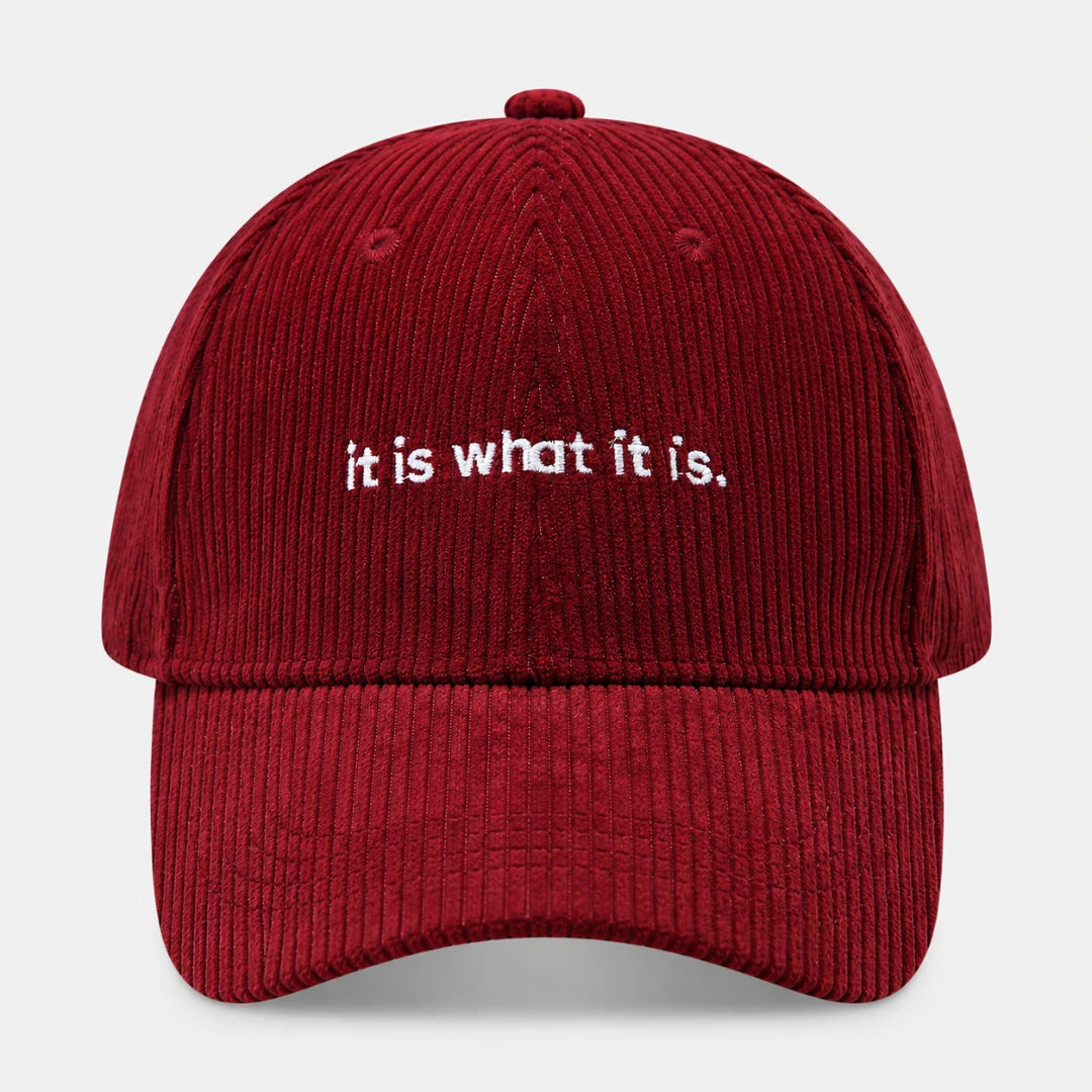 CalmCord™ Embroidered Corduroy Cap
