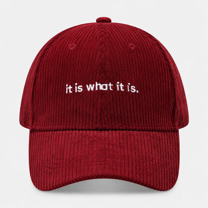 CalmCord™ Embroidered Corduroy Cap