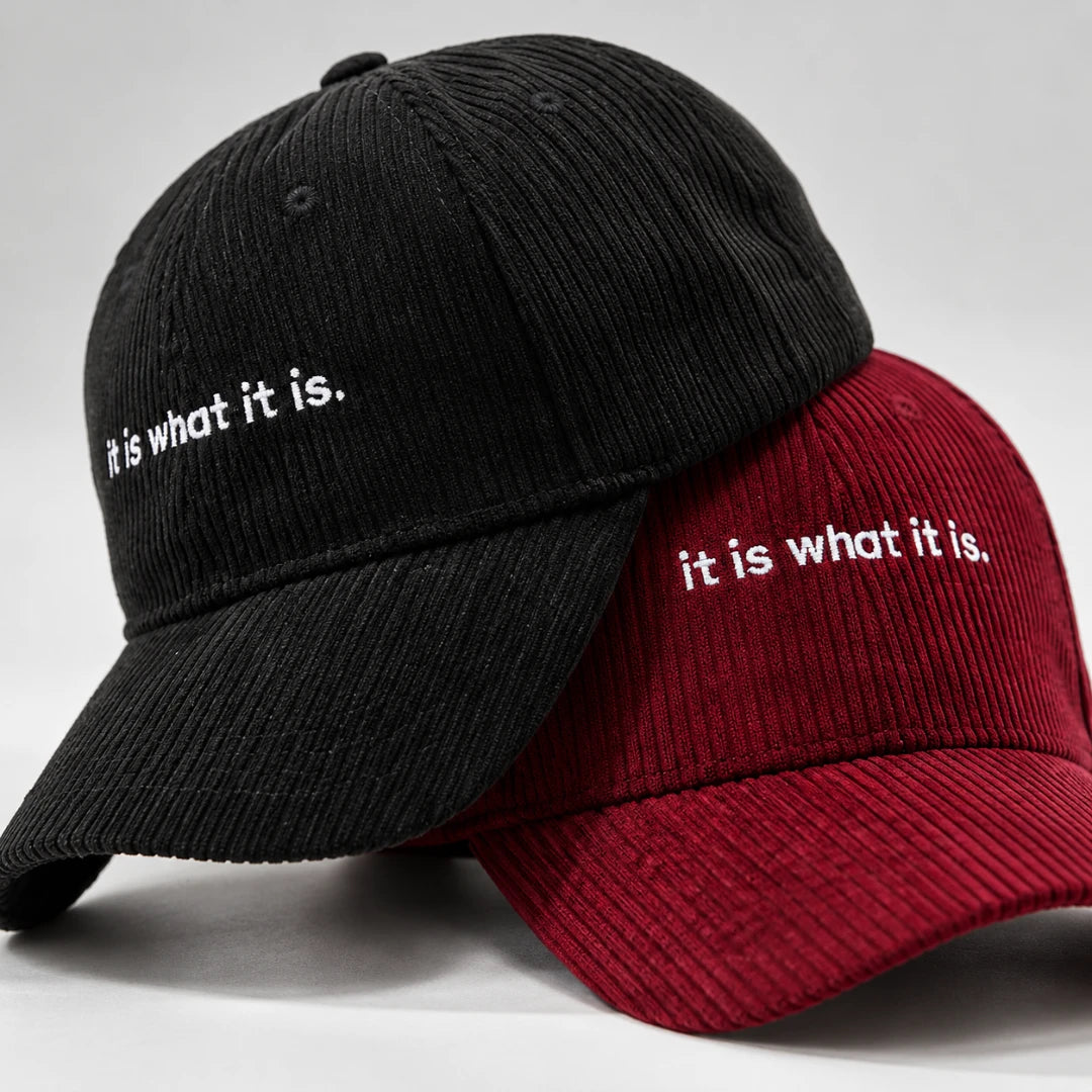 CalmCord™ Embroidered Corduroy Cap