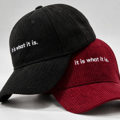 CalmCord™ Embroidered Corduroy Cap