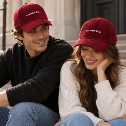 CalmCord™ Embroidered Corduroy Cap