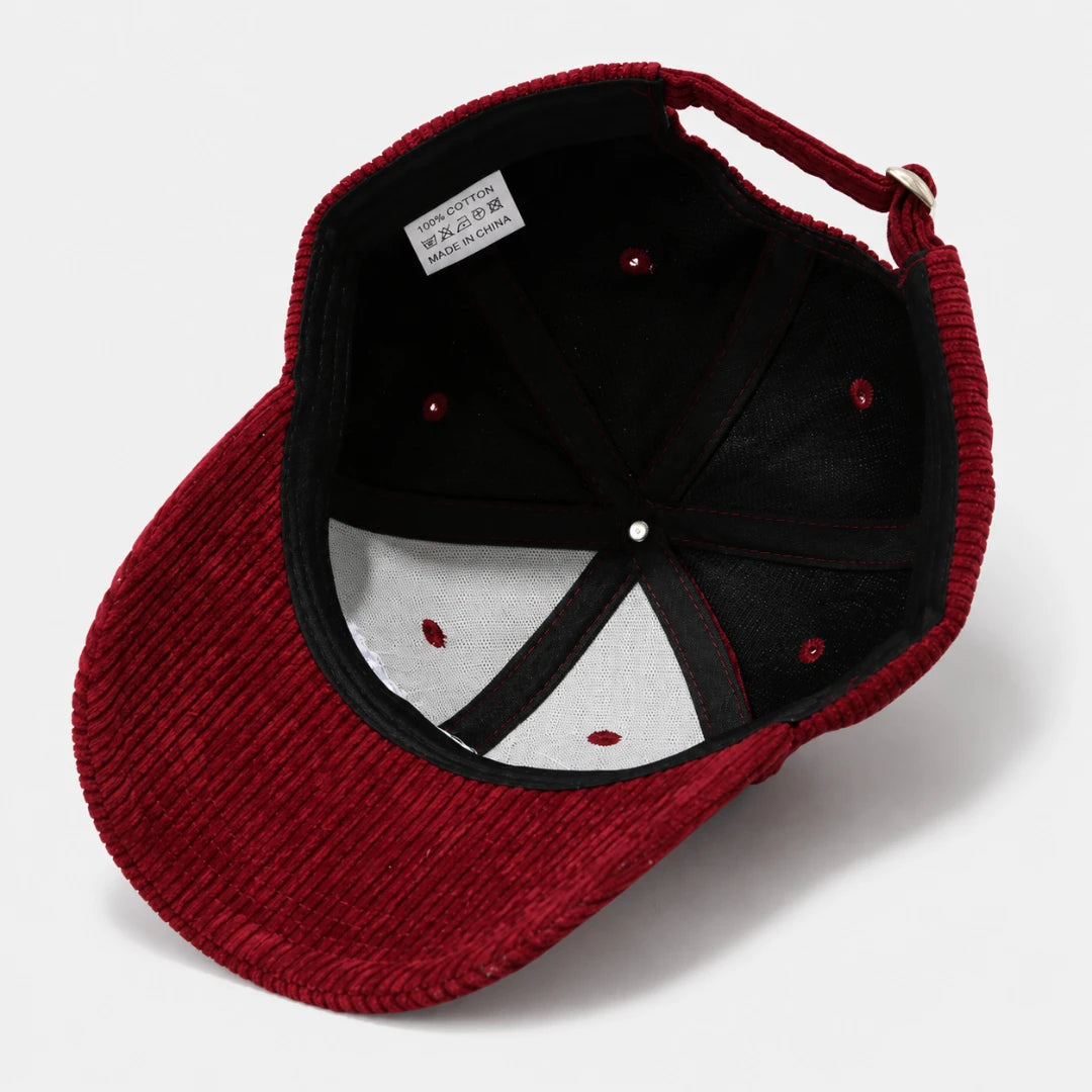 CalmCord™ Embroidered Corduroy Cap