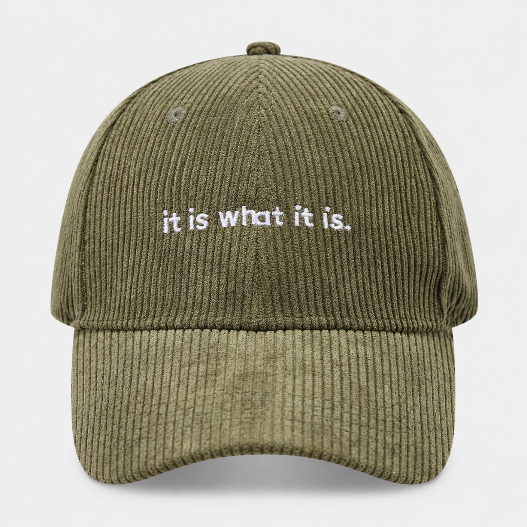 CalmCord™ Embroidered Corduroy Cap