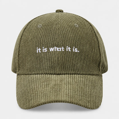 CalmCord™ Embroidered Corduroy Cap