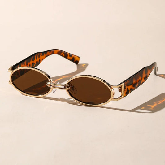Celeste Retro Oval Sunglasses