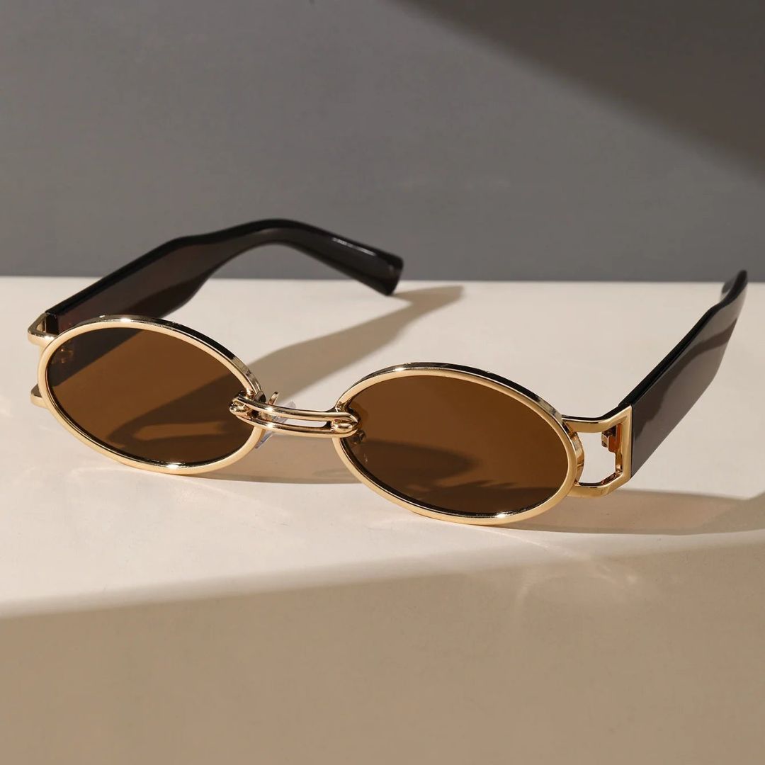 Celeste Retro Oval Sunglasses